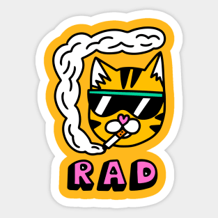 Rad Cat Sticker